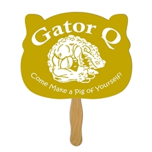 Animal Head Hand Fan Full Color (1 Side)