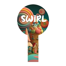 Circle Hand Fan Full Color (2 Sides)