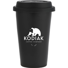 Im Not a Paper Cup 10 oz Ceramic Tumbler with Silicone Lid