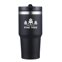 20 oz Double Wall Tumbler with Straw Lid, PFAS Free Powder Coating