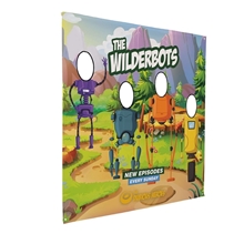 8.5 FrameWorx Quad Face Cutout Banner (Single - Sided)