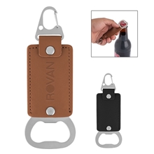 Leatherette Bottle Opener Key Clasp