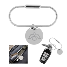 Screw Lock Key Ring With Round Charm
