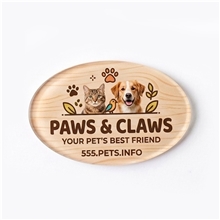 Oval Acrylic Magnet