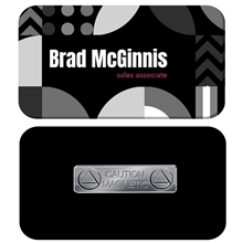 1.5 x 3 Name Badge - Magnet Back