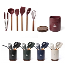 Radcliffe Stoneware Utensil Holder And Spatula Set