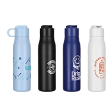 SENSO(R) Lakeway 22 oz Eco - Friendly Vacuum Insulated Bottle w / Push - Button