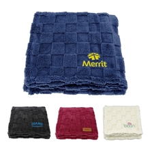 Riviera Soft - Plush Checkerboard Blanket