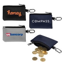 LuxeCarry Zip Pouch with Carabiner