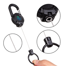 QuickClip Retractable Keychain with Carabiner