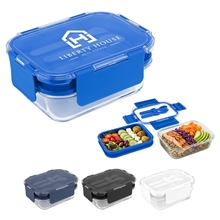 Recycled Double Decker Glass Bento Box