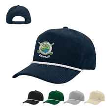Camden rPET Corduroy Rope Cap