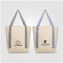 Niva 10 oz Recycled Cotton Canvas Front Pocket Tote Bag 12.25L