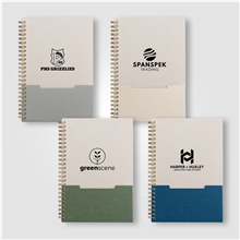 Lino FSC Paper Spiral Binding Vertical Pocket Notebook - A5