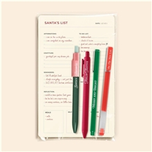Santas List Pens 4pk Mailer