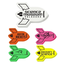 Rocket Ship Die Cut Eraser