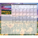 24 Month MousePaper Calendar, 7 1/4" x 8 1/2" Landscape