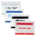 Translucent Vinyl Zippered Pack With Colored Trim