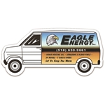 Full Color Digital Stock Shaped Magnets - Van