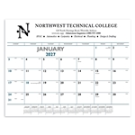 Triumph® Calendars Blue & Black Desk Pad
