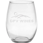 21 oz Stemless White Wine - Deep Etched
