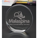 Standing Disk Paperweight