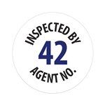 Die Cut Roll Label | Circle | 1/4" dia. | White Gloss Paper