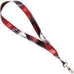 7/8" Full Color Satin Lanyard