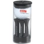 Golf Ball and Tees in Tube