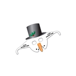 Snowman Mask Glasses - Paper Products
