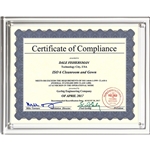 Magnetic Certificate Holder - Clear on Clear - 8 1/2" x 11" Insert