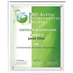 Large Certificate Holder - Clear on Clear - 8" x 10" Insert