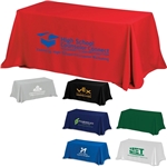 "ZENYATTA SIX" 4-Sided Throw Style Table Covers & Table Throws (One Color Print) / Fits 6 ft Table