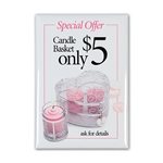 Full Color Rectangle with square corners Button - 2 1/2" x 3 1/2"