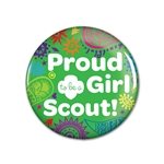 Full Color Round safety pin back Button - 2 1/4" Diameter