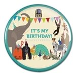 Full Color Round safety pin back Button - 3 1/2" Diameter