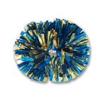 2-Color Mix Metallic Show Pom- 4"