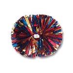 3-Color Mix Metallic Show Pom- 4"