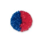 2-Color Side-By-Side Vinyl Show Pom- 4"