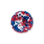 3-Color Mix Vinyl Show Pom- 4"