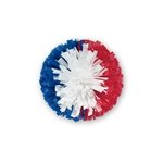 3-Color Side-By-Side Vinyl Show Pom- 4"