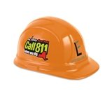 Decal Imprinted Hard Hat - Hard hat- 2 sides & front