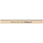 12" Natural Finish Ruler
