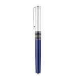 Cap-off Gel Ink Pen w/ Chrome Cap and Blue Barrel
