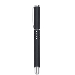 Cap-off Gel Ink Pen in Matte Black w/ Chrome Points