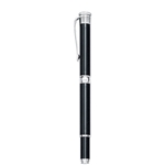 Cap-off Gel Ink Brass Pen w/ Black Lacquer and Chrome Points