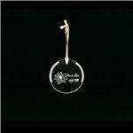 Clearaward Jade Crystal Holiday Ornament Circle