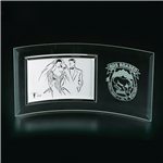 Clearaward Jade Crystal Curved Frame Award 12 1/2 In