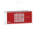 MoMA Mini Acrylic Perpetual Calendar Red