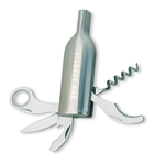 6-Function Stainless Steel Corkscrew, Knife, Bottle Opener, Magnifier, Cutter Wine Tool